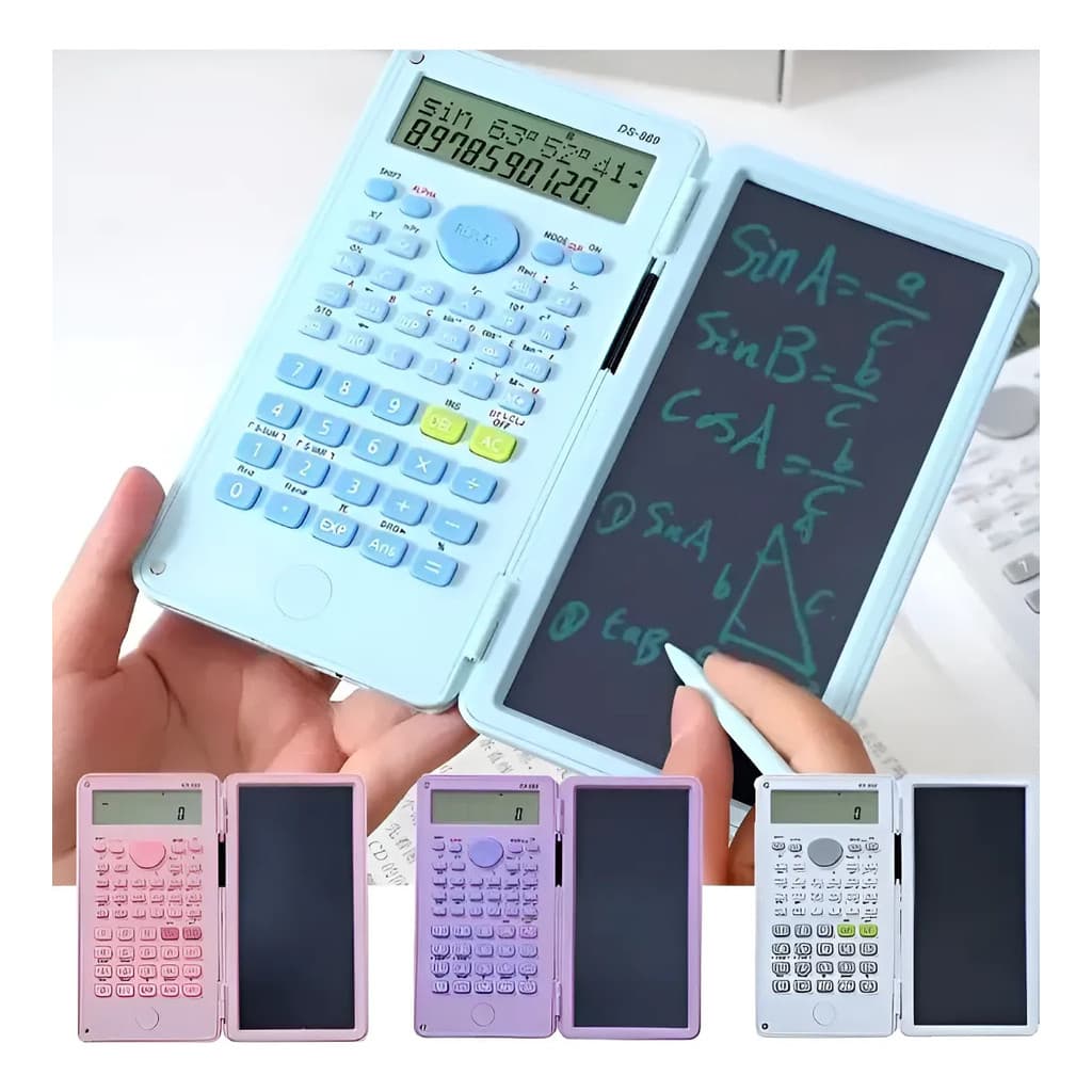 Calculadora Cientifica C/ Lousa Digital P/ Escola Faculdade Trabalho C/ 240 Funçoes Portatil