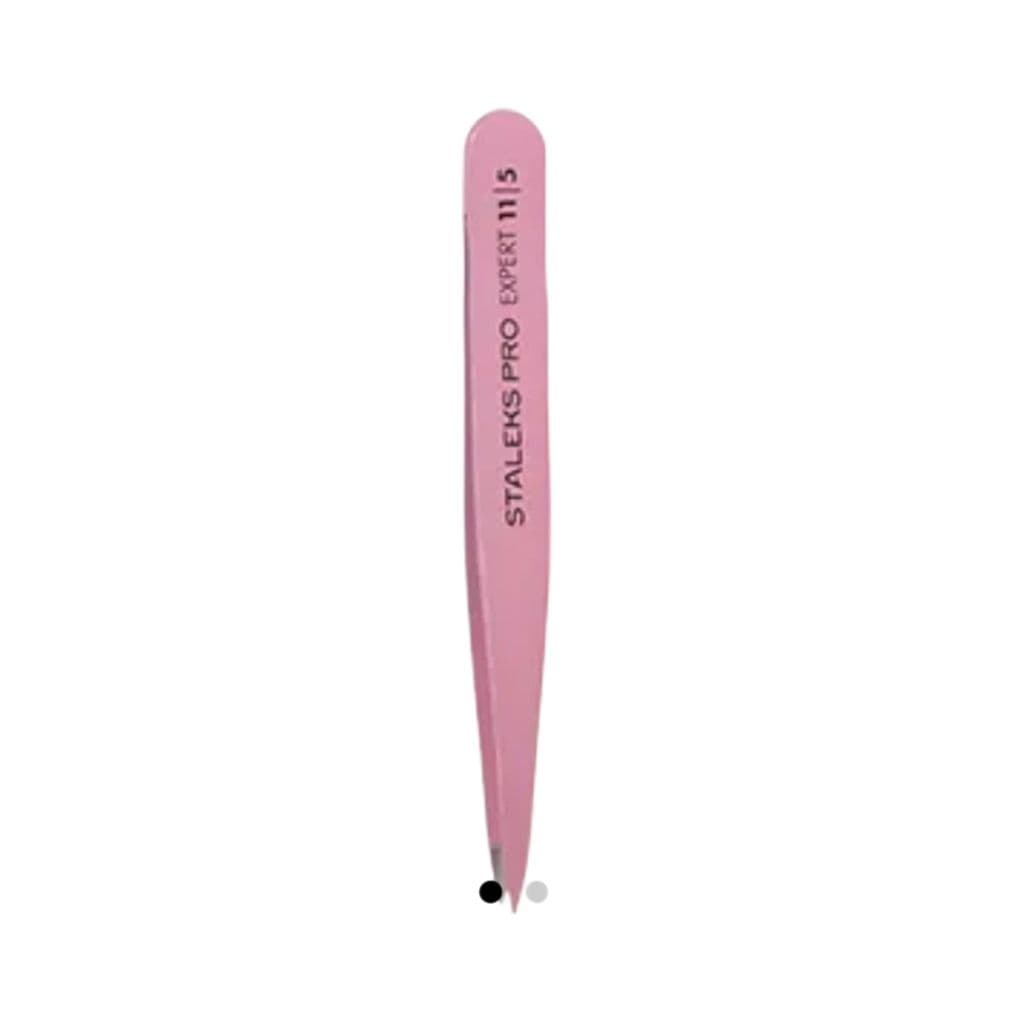 Pinca de Sobrancelha Staleks - TE-11-5- Rosa - Serie Expert - Ponta Fina