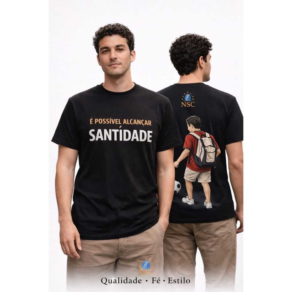 Camiseta Católica  Carlo Acutis – Para Quem Acredita Que A Fé Também Tem Estilo