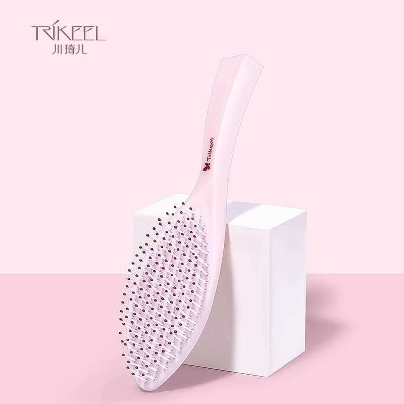 Chuanqier novo estilo pente feminino almofada de ar pente portátil cabelo longo cabelo liso pente de plástico doméstico