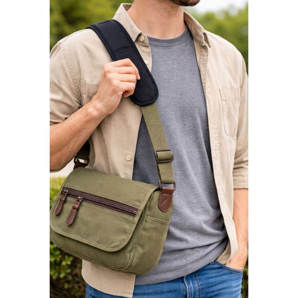 Ombreira almofadada com velcro bolsa trannsversal resistente ajustável alça até 50mm Envio Imediato