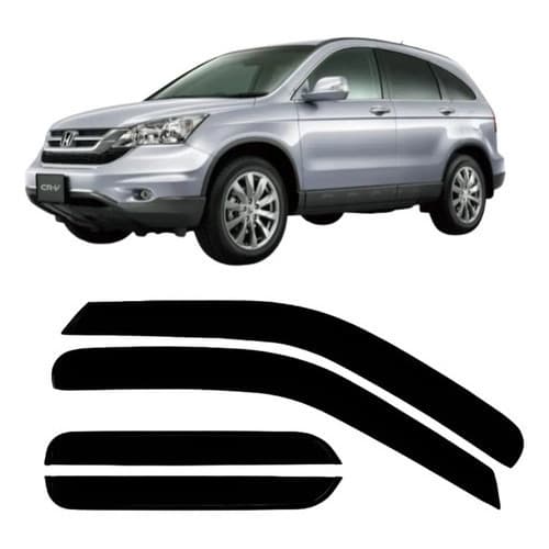 Calha De Chuva Acrilica Fumê Crv 2012 A 2019 4 Portas