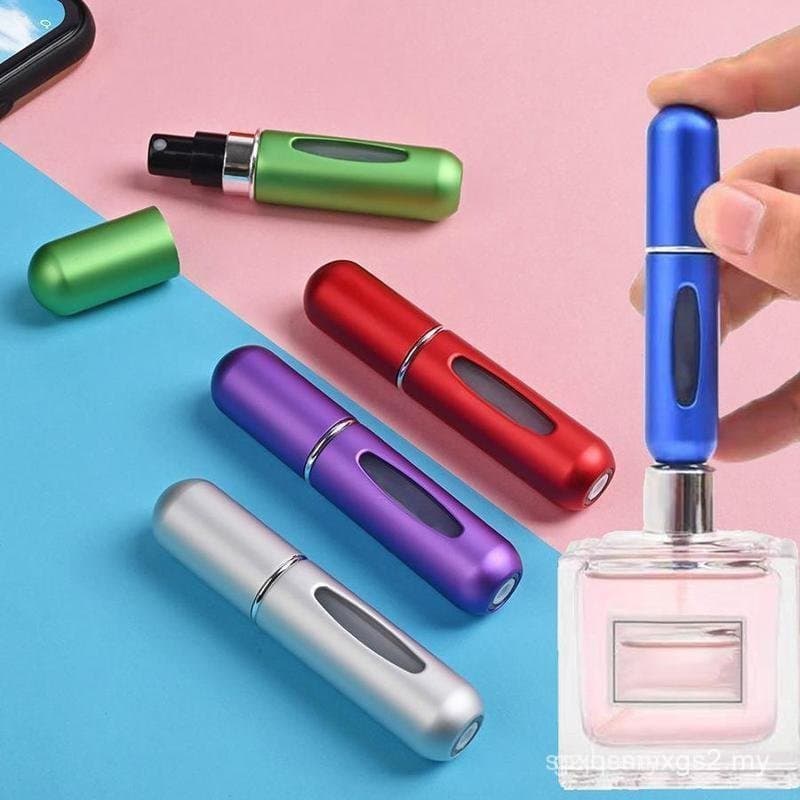 Frasco pulverizador de 5ml, cor aleatória, frasco de viagem reutilizável, frasco pulverizador diário M