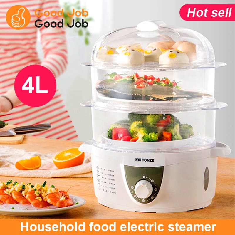 Vaporizador De Alimentos Com Aquecimento Elétrico Doméstico Multifu De 3 Camadas