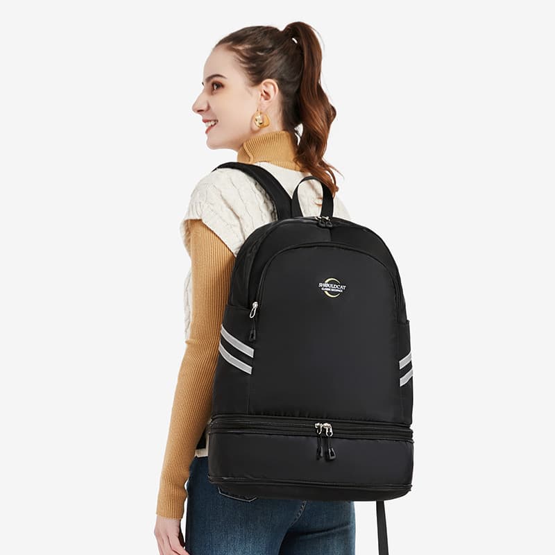 Saco de ginásio saco de natação seco molhado separação das mulheres dos homens mochila portátil à prova dwaterproof água