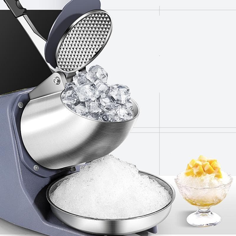 Triturador De Gelo Elétrico Com Lâminas Triplas , Máquina De Cone De Neve