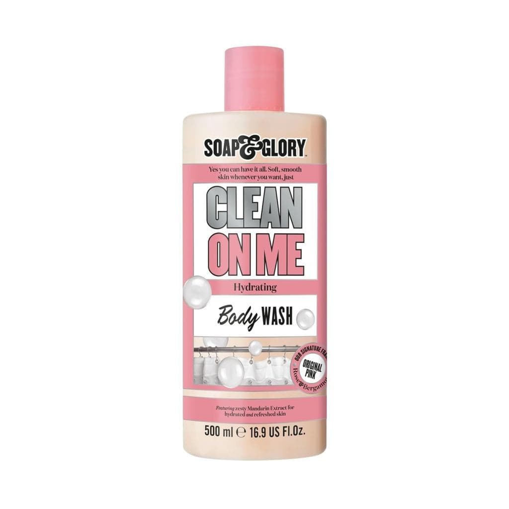 Soap&Glory CleanOnMe Gel de Banho Clarificante para Mulheres - Gel de Banho para Pele Seca com Loção Integrada - Sabonet