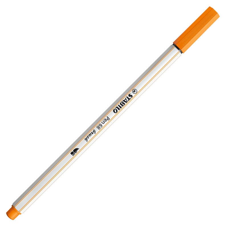 Caneta pincel Pen Brush Aquarelável 568/54 Laranja Stabilo