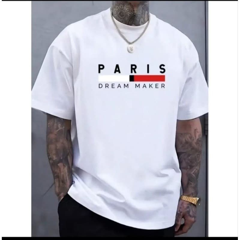 Camiseta Masculina Paris Dream Maker Moda Casual Urbano 100% Algodão