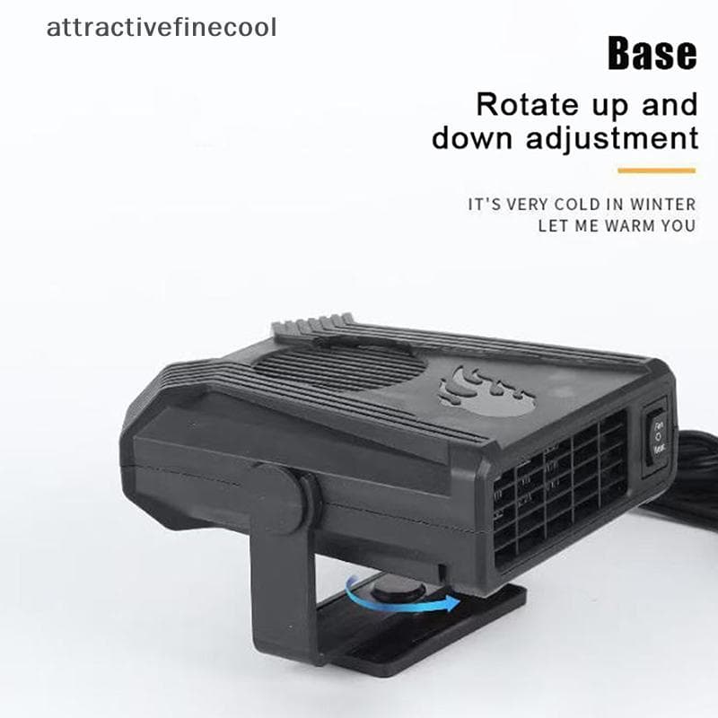 Aquecedor De Carro Elétrico Ventilador Refrigerador De Ar 12V/24V Portátil Desembaçador De Aquecimento Secador Pára-Bris