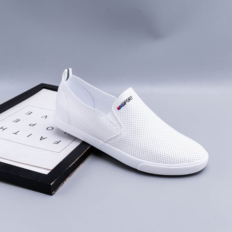 Verão oco moda sapatos casuais masculinos respirável simples mocassins de couro diário na moda sapatos masculinos de can