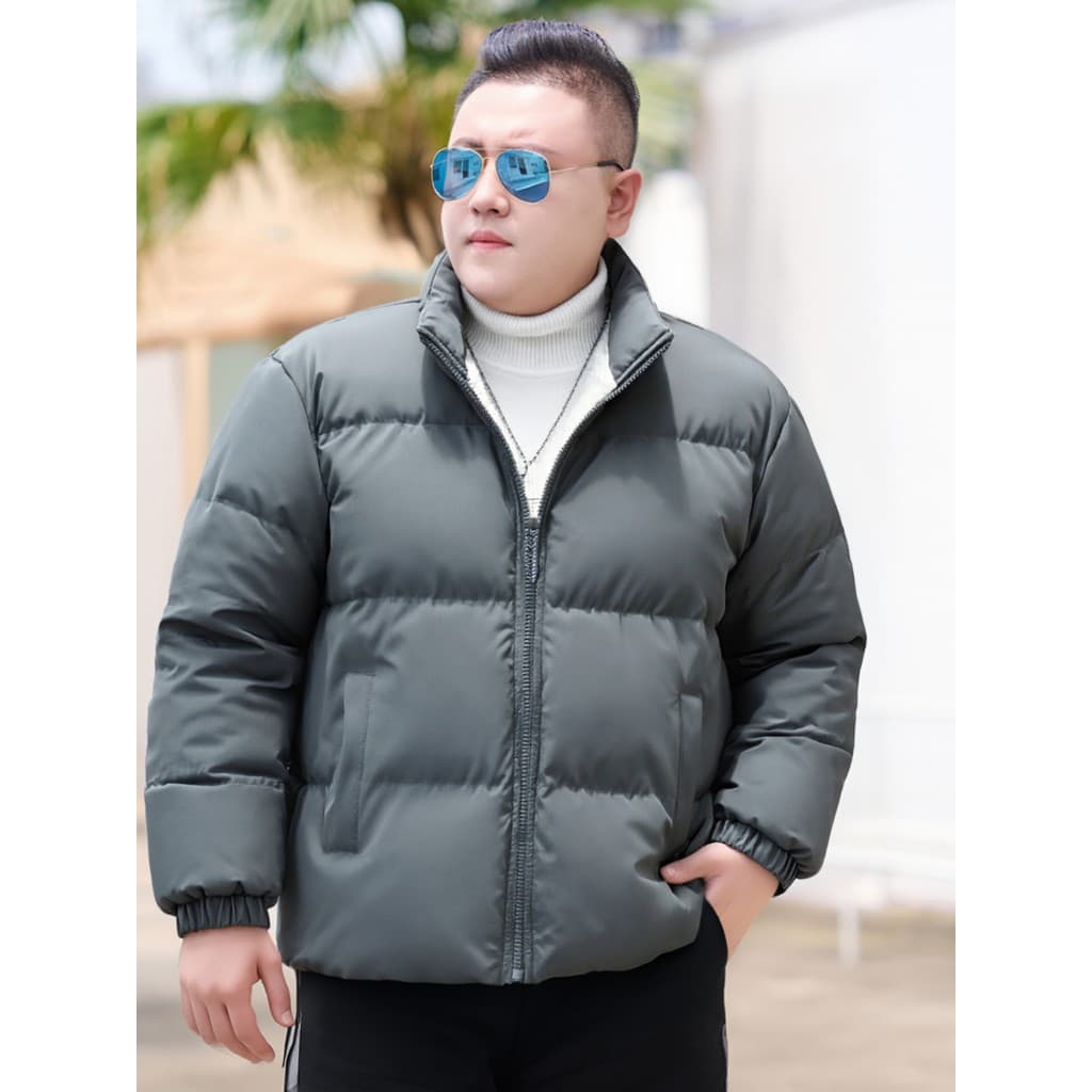 2025 inverno algodão acolchoado roupas novo estilo topos homens gordos grosso algodão acolchoado roupas jaqueta quente g