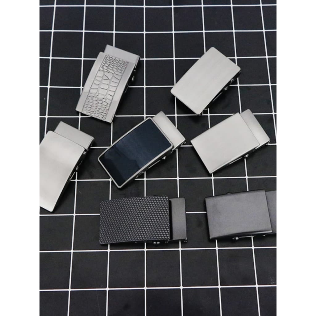 Fivela automática desdentada, sem furos, masculina, fivela de cinto de rolo, 3.5CM, fivela de lona, acessórios de liga à