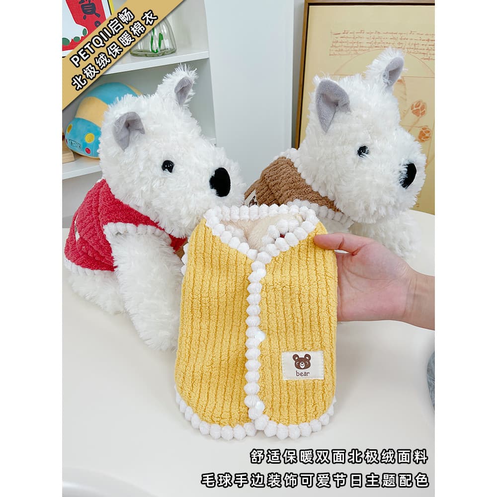 Ano novo roupas para cães outono inverno gato inverno casaco de algodão gatinho natal filhote de cachorro inverno quente