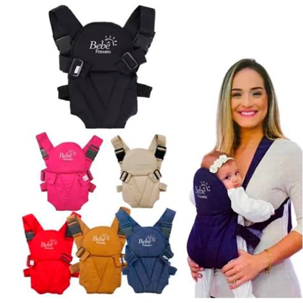 Canguru Bebê Passeio Modelo Panda  Conforto Mamãe - 15kg