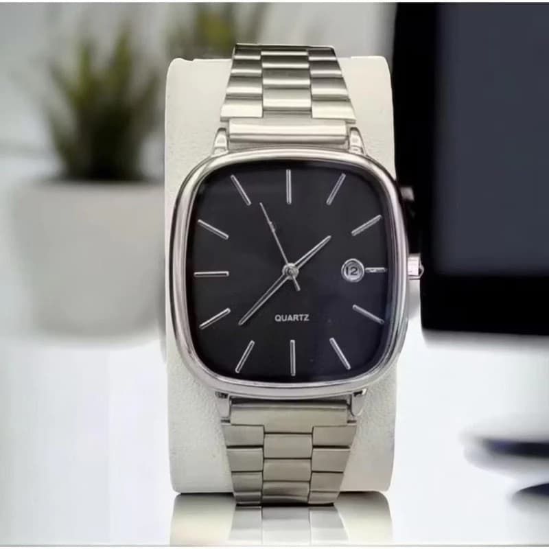 Relógio Feminino Vintage Médio Quadrado Delicado Moda Mulher Pulseira em Aço...