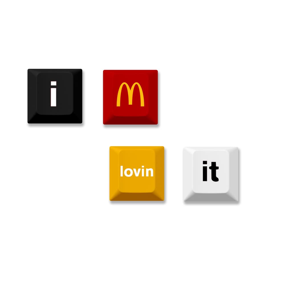 McDonald's Keycap Creative Cross Axis Adaptar-se ao chaveiro Teclado mecânico Teclado personalizado