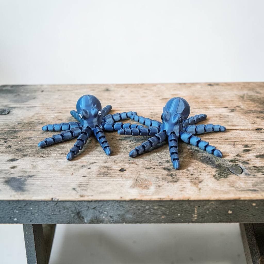 Boneco Polvo Flexível Articulado Brinquedo 11 cm largura impressão 3d Anti Stress Decoração