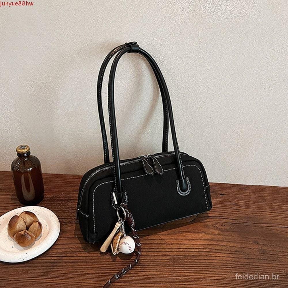JUNYUE Bolsa Nas Axilas , Estética De Camurça Sintética De Grande Capacidade Vintage Retrô De Ombro Único