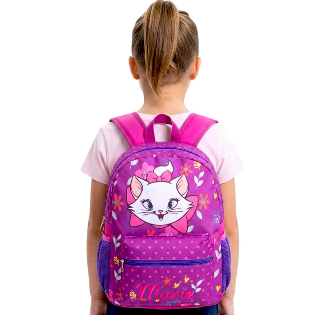 Mochila escolar infantil de costas Tamanho G - Gata Marie