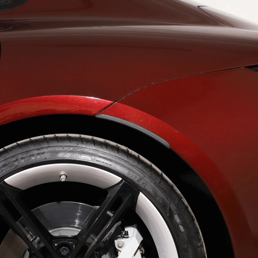 Para Porsche Taycan 2019 2020 2021 2022 ABS Preto Roda De Carro Sobrancelha Fender Protetor Guarnição Adesivo Acessórios