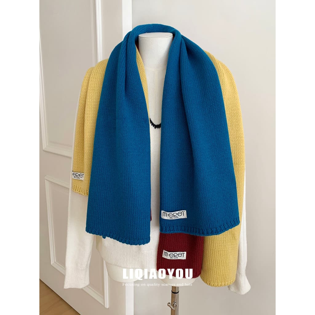Pedido Original europeu americano ~ incluindo botões de lã cachecol de malha xale de dupla utilização feminino outono in