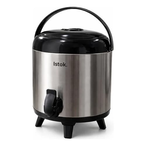 Garrafa Térmica Inox Café Chá Com Tampa E Alça 5.5 Litros