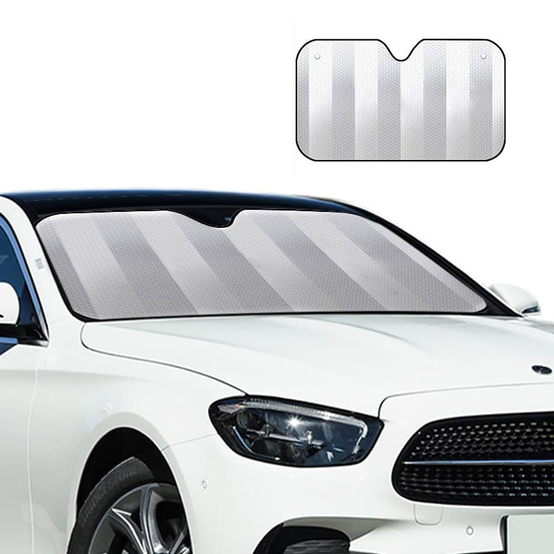 Protetor solar espesso de cinco camadas, protetor solar para carro, janela frontal, folha de alumínio, isolamento térmic