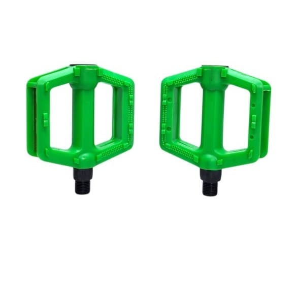 Pedal Plataforma Mirim, 1/2, Verde, PAR, Rosca Fina - Veloforce