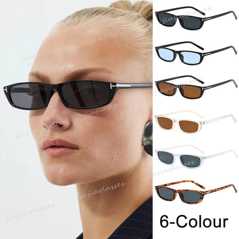 Moda T Word Óculos De Sol Retangulares De Armação Pequena Para Homens E Mulheres Vintage Com Proteção Uv Ao Ar Livre