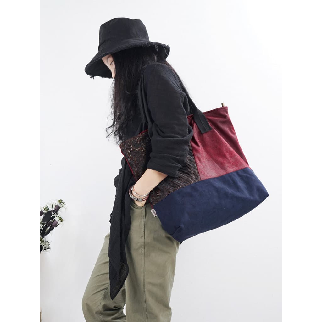 Chengxin feminino Original Designer marca costura contraste cor estilo artístico Casual bolsa de ombro bolsa feminina