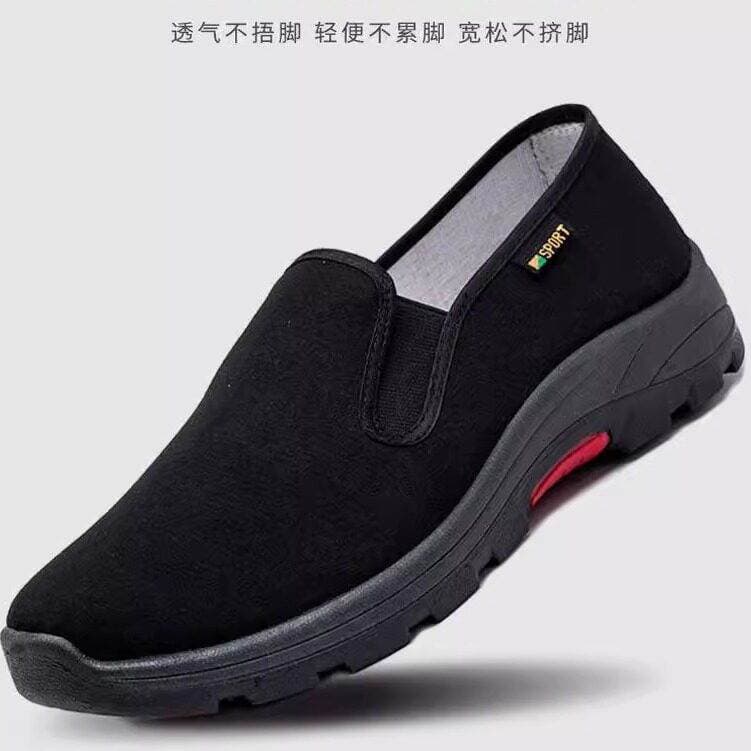 Sola de pneu Extra grossa, sapatos de pano antigos de pequim, masculinos, resistentes ao desgaste, sola macia, deslizame
