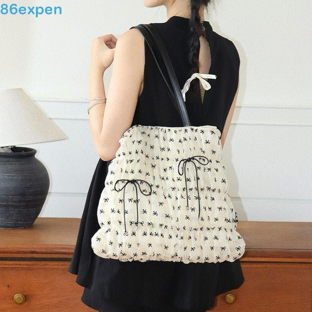 EXPEN1 Bolsa Crossbody Portátil , Com Design Plissado E Laço De Ombro Para Viagem Alça Superior
