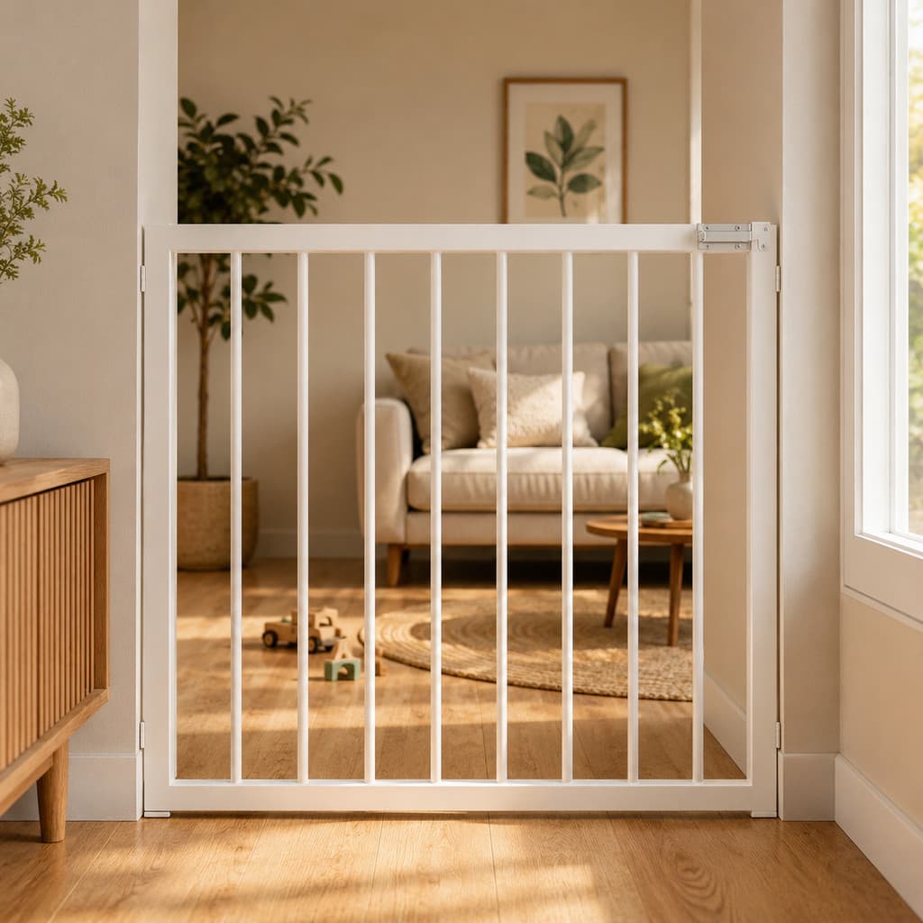 Portão Fixo Sob Medida Parafusado 60cm A 100cm Largura Segurança Para Pets e Crianças