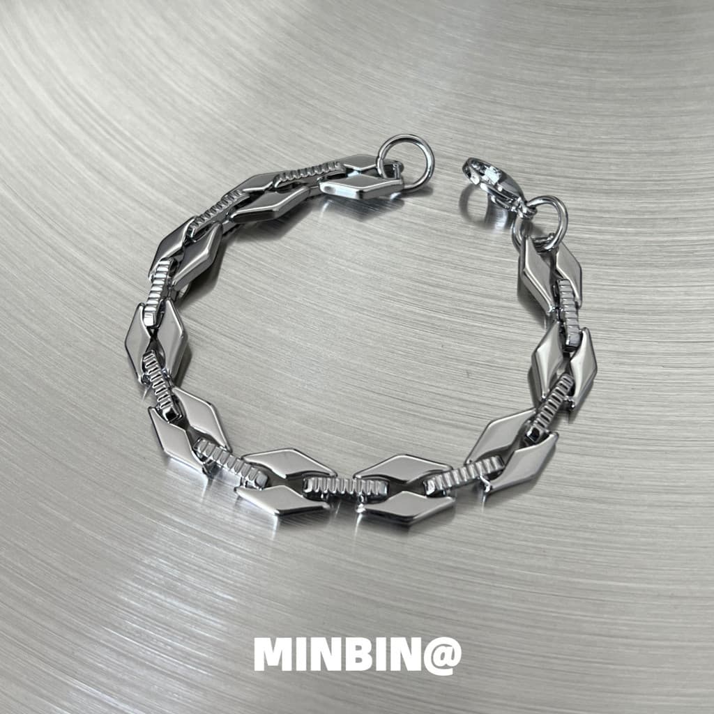 pulseira masculina pulseira Não desbota pulseira de aço de titânio em forma de diamante estilo legal masculino High-End