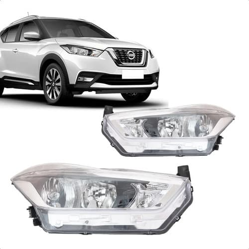 Farol Kicks 2017 2018 2019 2020 2021 Manual S/projetor S/led
