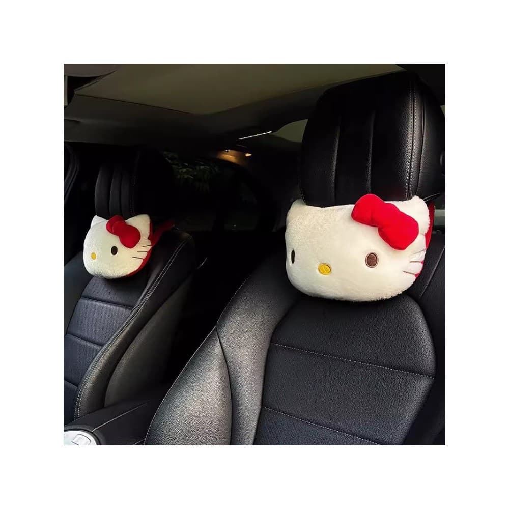 Travesseiro de pescoço para encosto de cabeça de carro, carro criativo, fofo, KT, assento de carro, travesseiro de pesco