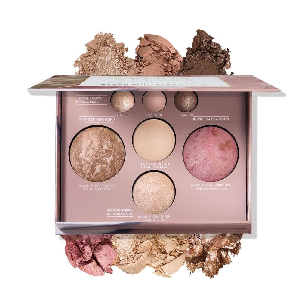 LAURAGELLERNEWYORK Melhor Paleta de Maquiagem - Tamanho Completo - Inclui Bronze, Blush, 2 Iluminadores e 3 Sombras - Ad