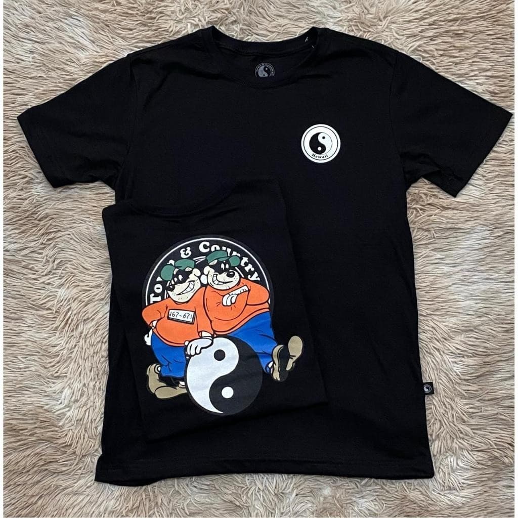 Camiseta Streetwear Símbolo Yin Yang Irmãos Metralha Algodão Premium