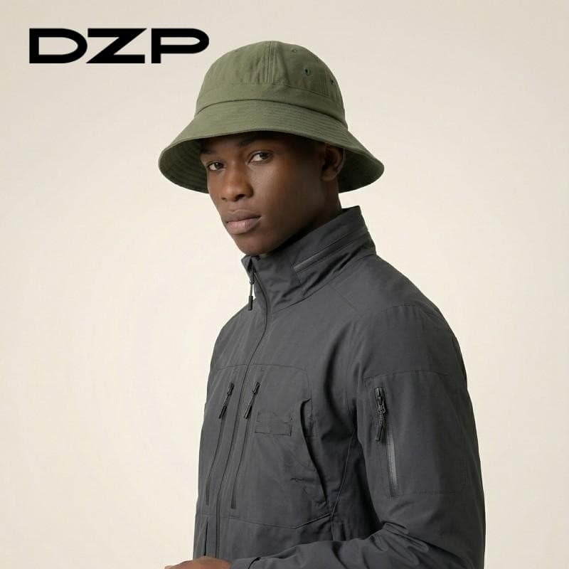 DZP Chapéu balde de cor sólida estilo simples, masculino, feminino, quatro estações, pode usar circunferência da cabeça