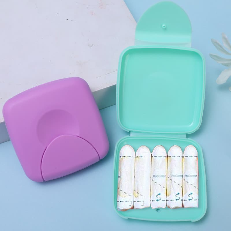 Caixa de Armazenamento de Absorventes Higiênicos - Acessórios de Viagem - Caixa de Algodão - Caixa de Joias de Papelão -
