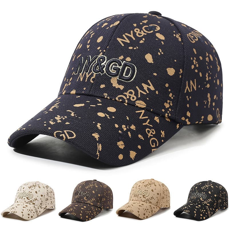 Novo estilo de moda chapéu unissex versão coreana Street Wear aba larga rosto-mostrando boné de pico All-Match protetor
