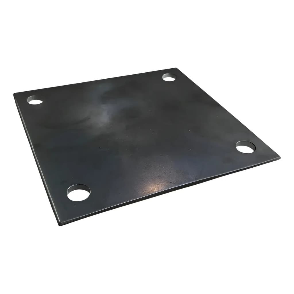 4 Chapa 2mm Aço Carbono sapata furada