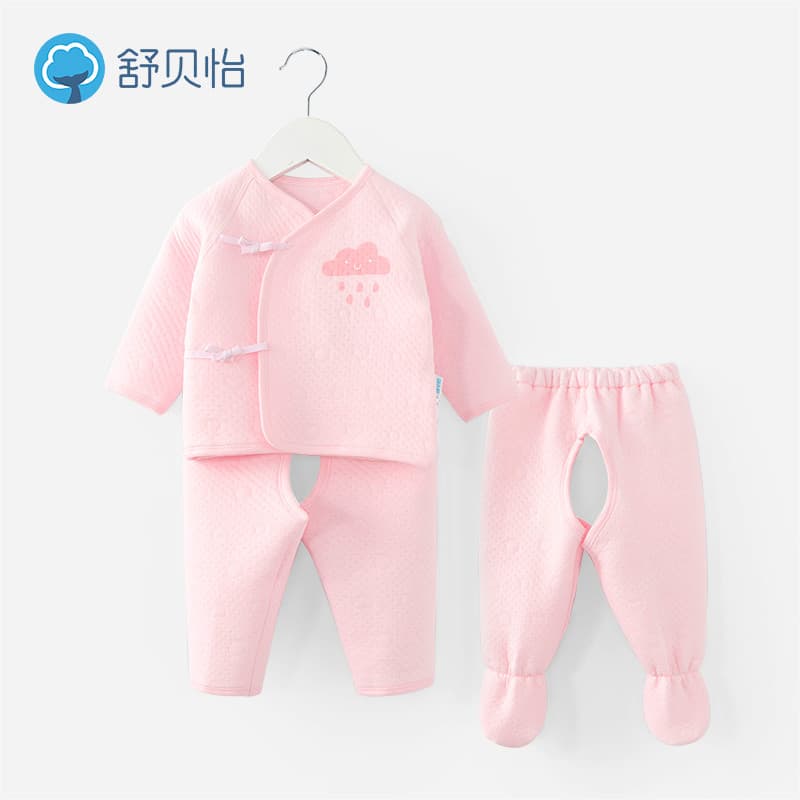Subeyi Conjunto de roupas íntimas para bebês recém-nascidos, calças abertas para bebês recém-nascidos, roupas de monge a
