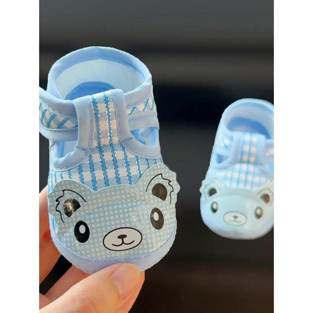Primavera outono masculino feminino bebê pé proteção criança sapatos de sola macia sapatos de bebê recém-nascido bonito