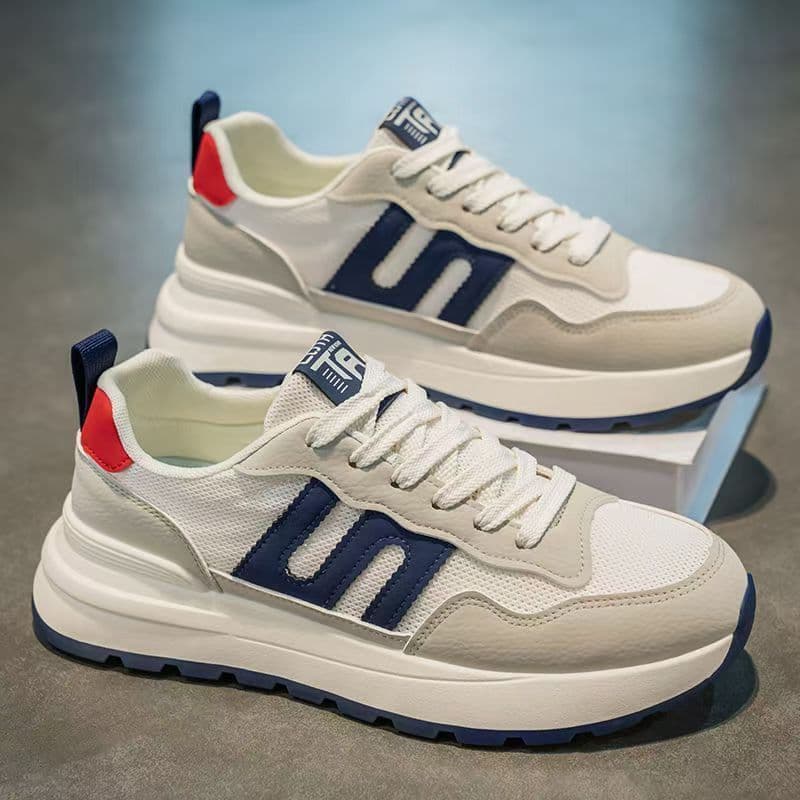 Sapatos masculinos novo estilo inverno malha respirável All-Match sapatos esportivos casuais homens correndo de sola gro