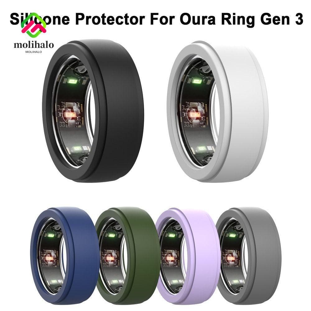 MOLIHALO Smart Ring Protetor , Capa De Silicone Resistente Ao Suor , Acessórios Para Oura Gen 3
