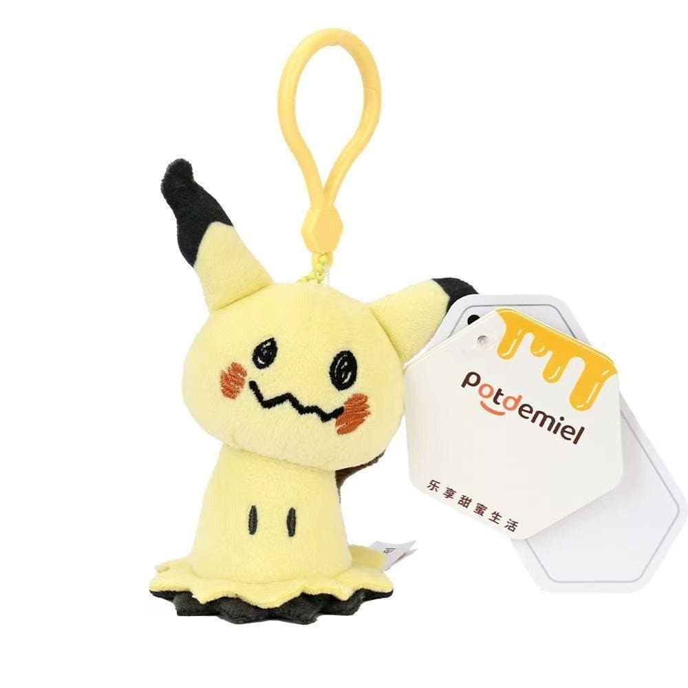 1 pacote de 12 cm Takara Tomy Pokemon Anime Fofo Mimikyu Chaveiro Mimiqui Brinquedo de pelúcia Jogos de animais Boneca B