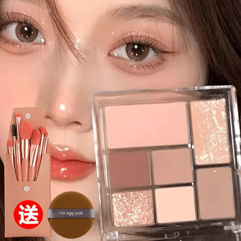 Li Jiaqi recomendado paleta de sombras mesmo estilo paleta de bochecha lantejoulas Glitter destaque Blush sombra 2023 no
