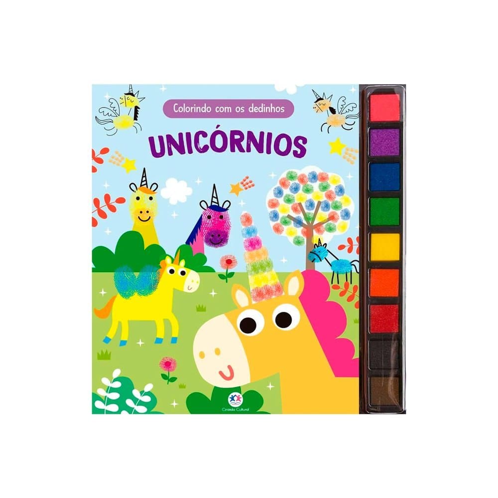 Livro colorindo com os dedinhos Unicórnio - Ciranda Cultural
